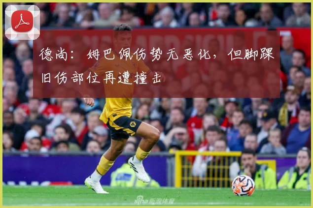 德尚：姆巴佩伤势无恶化，但脚踝旧伤部位再遭撞击